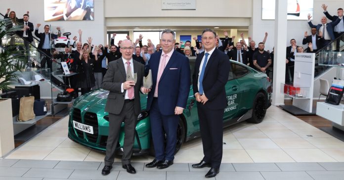 The CEO of BMW UK recognizes Williams Rochdale as Best in the UK
